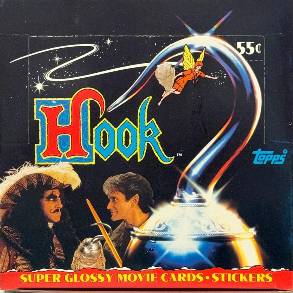 Topps Hook Super Glossy Movie Cards with Red and Blue Accents